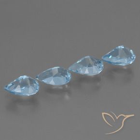 Shop natural 3.41ct Bleu Suisse Topaze gems, En forme de poire, from Brésil at GemSelect. In stock, global shipping!