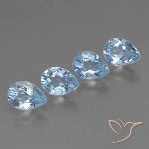 Shop natural 3.31ct Bleu ciel Topaze gems, En forme de poire, from Brésil at GemSelect. In stock, global shipping!