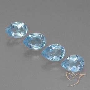Shop natural 3.35ct Bleu Suisse Topaze gems, En forme de poire, from Brésil at GemSelect. In stock, global shipping!