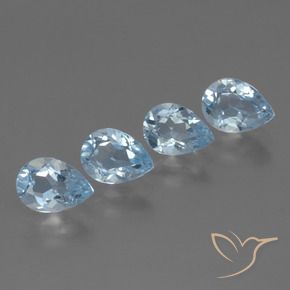 Shop natural 3.45ct Bleu ciel Topaze gems, En forme de poire, from Brésil at GemSelect. In stock, global shipping!