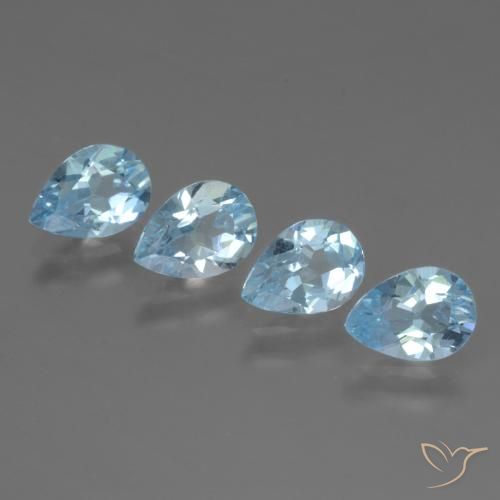Shop natural 3.28ct Bleu Suisse Topaze gems, En forme de poire, from Brésil at GemSelect. In stock, global shipping!