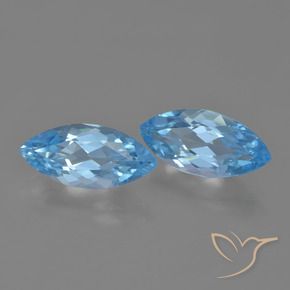 Shop natural 7.46ct Bleu Suisse Topaze gems, Marquise, from Brésil at GemSelect. In stock, global shipping!