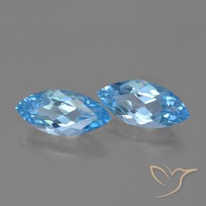Shop natural 7.06ct Bleu Suisse Topaze gems, Marquise, from Brésil at GemSelect. In stock, global shipping!