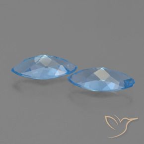 Shop natural 7.06ct Bleu Suisse Topaze gems, Marquise, from Brésil at GemSelect. In stock, global shipping!