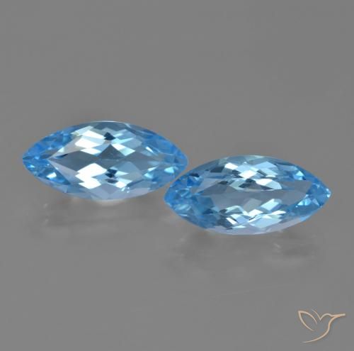 Shop natural 7.80ct Bleu Suisse Topaze gems, Marquise, from Brésil at GemSelect. In stock, global shipping!
