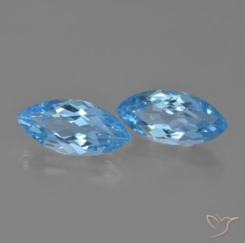 Shop natural 7.80ct Bleu Suisse Topaze gems, Marquise, from Brésil at GemSelect. In stock, global shipping!