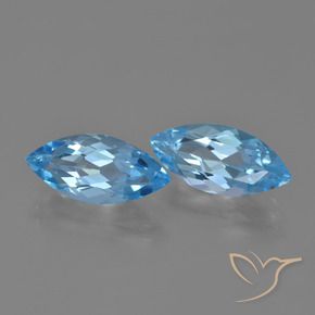 Shop natural 7.26ct Bleu Suisse Topaze gems, Marquise, from Brésil at GemSelect. In stock, global shipping!