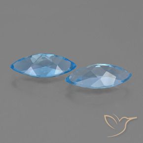 Shop natural 7.26ct Bleu Suisse Topaze gems, Marquise, from Brésil at GemSelect. In stock, global shipping!