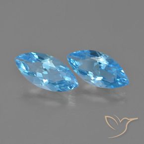 Shop natural 7.06ct Bleu Suisse Topaze gems, Marquise, from Brésil at GemSelect. In stock, global shipping!