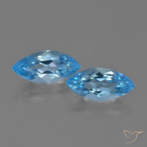 Shop natural 7.54ct Bleu Suisse Topaze gems, Marquise, from Brésil at GemSelect. In stock, global shipping!