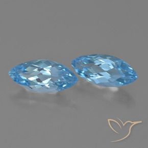 Shop natural 7.63ct Bleu Suisse Topaze gems, Marquise, from Brésil at GemSelect. In stock, global shipping!