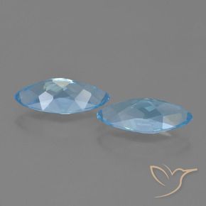 Shop natural 7.63ct Bleu Suisse Topaze gems, Marquise, from Brésil at GemSelect. In stock, global shipping!