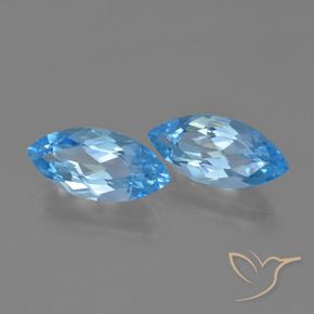 Shop natural 7.66ct Bleu Suisse Topaze gems, Marquise, from Brésil at GemSelect. In stock, global shipping!