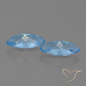 Shop natural 7.66ct Bleu Suisse Topaze gems, Marquise, from Brésil at GemSelect. In stock, global shipping!