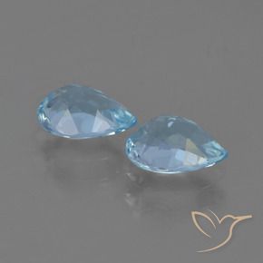 Shop natural 1.71ct Bleu ciel Topaze gems, En forme de poire, from Brésil at GemSelect. In stock, global shipping!
