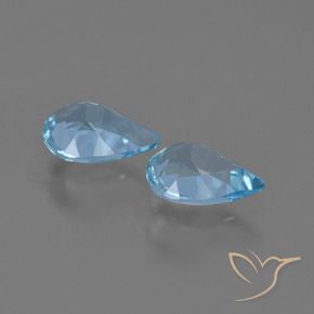 Shop natural 1.36ct Bleu ciel Topaze gems, En forme de poire, from Brésil at GemSelect. In stock, global shipping!