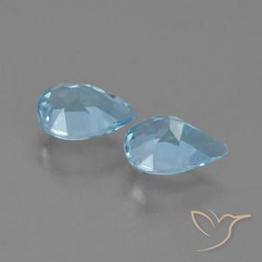 Shop natural 1.60ct Bleu ciel Topaze gems, En forme de poire, from Brésil at GemSelect. In stock, global shipping!