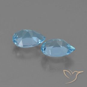 Shop natural 1.57ct Bleu ciel Topaze gems, En forme de poire, from Brésil at GemSelect. In stock, global shipping!