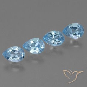 Shop natural 3.15ct Bleu ciel Topaze gems, En forme de poire, from Brésil at GemSelect. In stock, global shipping!