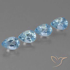 Shop natural 3.35ct Bleu ciel Topaze gems, En forme de poire, from Brésil at GemSelect. In stock, global shipping!