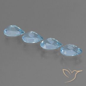 Shop natural 3.35ct Bleu ciel Topaze gems, En forme de poire, from Brésil at GemSelect. In stock, global shipping!