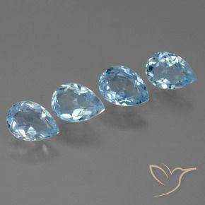 Shop natural 3.69ct Bleu ciel Topaze gems, En forme de poire, from Brésil at GemSelect. In stock, global shipping!