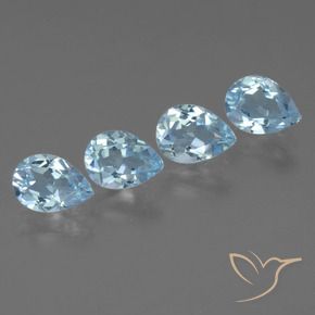 Shop natural 3.28ct Bleu ciel Topaze gems, En forme de poire, from Brésil at GemSelect. In stock, global shipping!