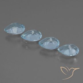 Shop natural 3.28ct Bleu ciel Topaze gems, En forme de poire, from Brésil at GemSelect. In stock, global shipping!