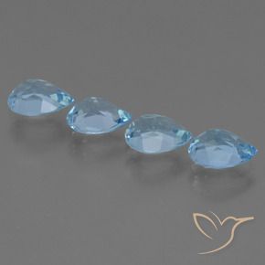Shop natural 3.53ct Bleu Suisse Topaze gems, En forme de poire, from Brésil at GemSelect. In stock, global shipping!