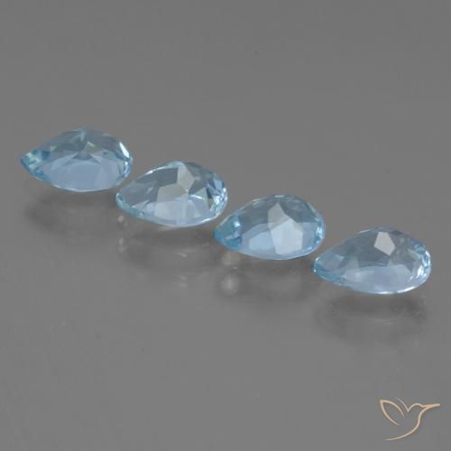 Shop natural 3.70ct Bleu ciel Topaze gems, En forme de poire, from Brésil at GemSelect. In stock, global shipping!