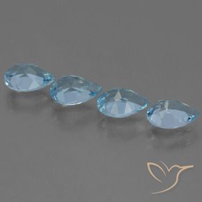 Shop natural 3.44ct Bleu ciel Topaze gems, En forme de poire, from Brésil at GemSelect. In stock, global shipping!