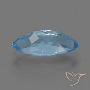 Topaze Bleu ciel naturelle Marquise, 4.02 ct, VVS