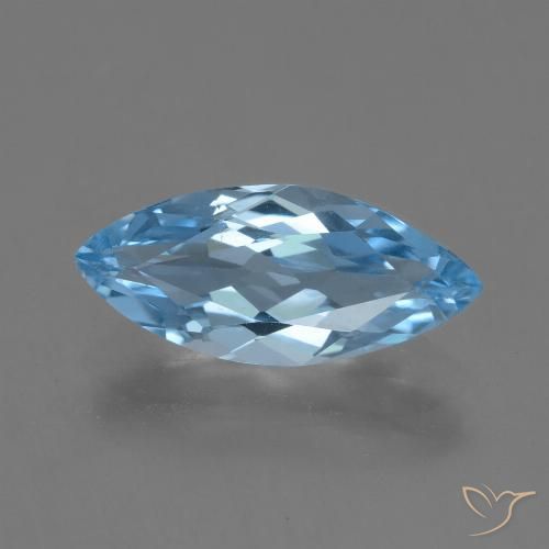 3.16ct Naturel Bleu ciel Topaze, Marquise, VVS