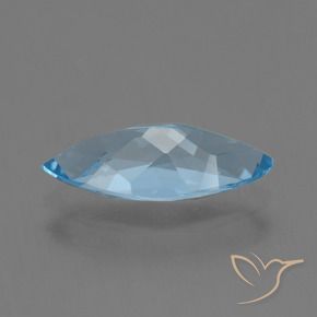 Topaze Bleu ciel naturelle Marquise, 3.16 ct, VVS