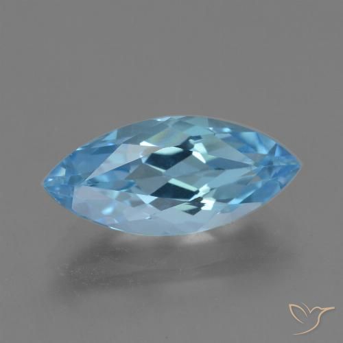 3.78ct Naturel Bleu ciel Topaze, Marquise, VVS