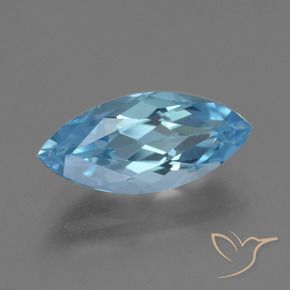 Topaze Bleu ciel naturelle Marquise, 3.78 ct, VVS
