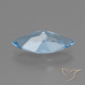 Topaze Bleu Suisse naturelle Marquise, 3.14 ct, VVS