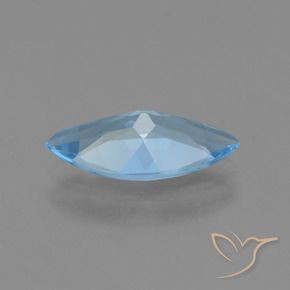 Topaze Bleu Suisse naturelle Marquise, 3.29 ct, VVS-VS