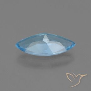 Topaze Bleu Suisse naturelle Marquise, 3.31 ct, VS