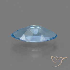 Topaze Bleu Suisse naturelle Marquise, 3.70 ct, VVS-VS