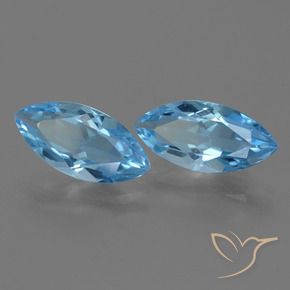 Shop natural 7.47ct Bleu Suisse Topaze gems, Marquise, from Brésil at GemSelect. In stock, global shipping!