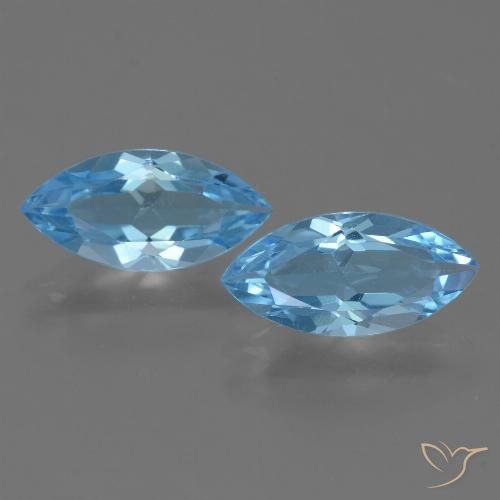 Shop natural 7.10ct Bleu Suisse Topaze gems, Marquise, from Brésil at GemSelect. In stock, global shipping!
