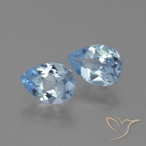 Shop natural 1.62ct Bleu ciel Topaze gems, En forme de poire, from Brésil at GemSelect. In stock, global shipping!