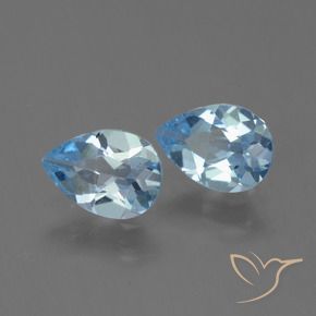 Shop natural 1.49ct Bleu Suisse Topaze gems, En forme de poire, from Brésil at GemSelect. In stock, global shipping!