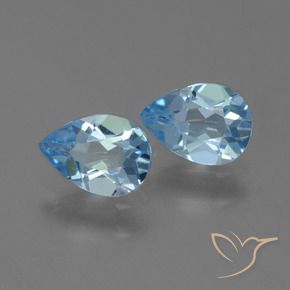 Shop natural 1.57ct Bleu ciel Topaze gems, En forme de poire, from Brésil at GemSelect. In stock, global shipping!
