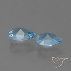 Shop natural 1.57ct Bleu ciel Topaze gems, En forme de poire, from Brésil at GemSelect. In stock, global shipping!