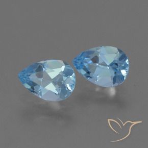 Shop natural 1.62ct Bleu ciel Topaze gems, En forme de poire, from Brésil at GemSelect. In stock, global shipping!
