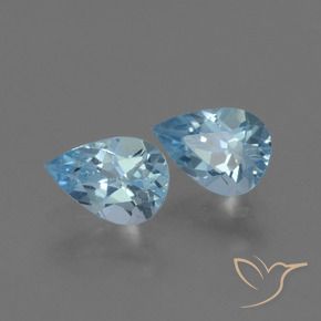 Shop natural 1.57ct Bleu Suisse Topaze gems, En forme de poire, from Brésil at GemSelect. In stock, global shipping!