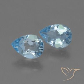 Shop natural 1.54ct Bleu Suisse Topaze gems, En forme de poire, from Brésil at GemSelect. In stock, global shipping!