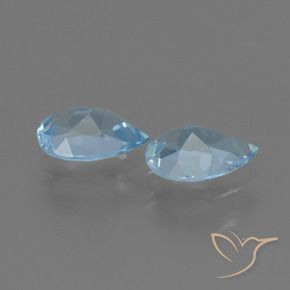 Shop natural 1.54ct Bleu Suisse Topaze gems, En forme de poire, from Brésil at GemSelect. In stock, global shipping!